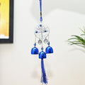 HindCraft Tree of Life Evil Eye Hanging with Blue Bells & Tassel | Turkish Nazar Wall & Door Decor