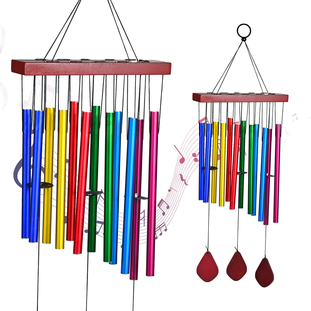 HindCraft Rainbow Wind Chime for Home Décor, Balcony & Garden