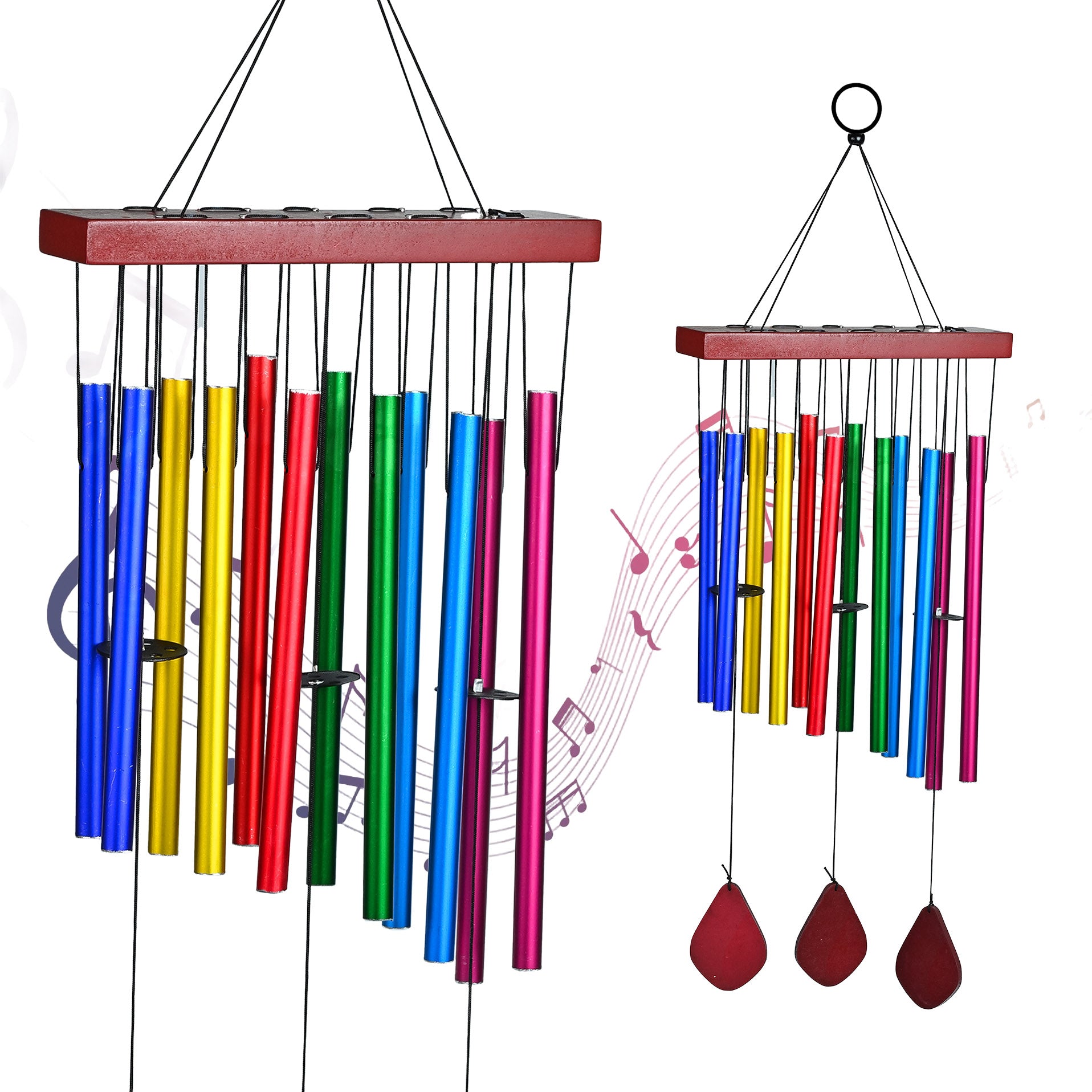 HindCraft Rainbow Wind Chime for Home Décor, Balcony & Garden
