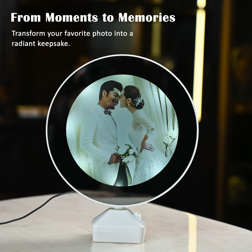 HindCraft Personalized LED Photo Frame Lamp for Couples, Wedding & Anniversary Gift