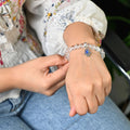 HindCraft Black Tourmaline Evil Eye Bracelet with Hamsa Protection (Copy)