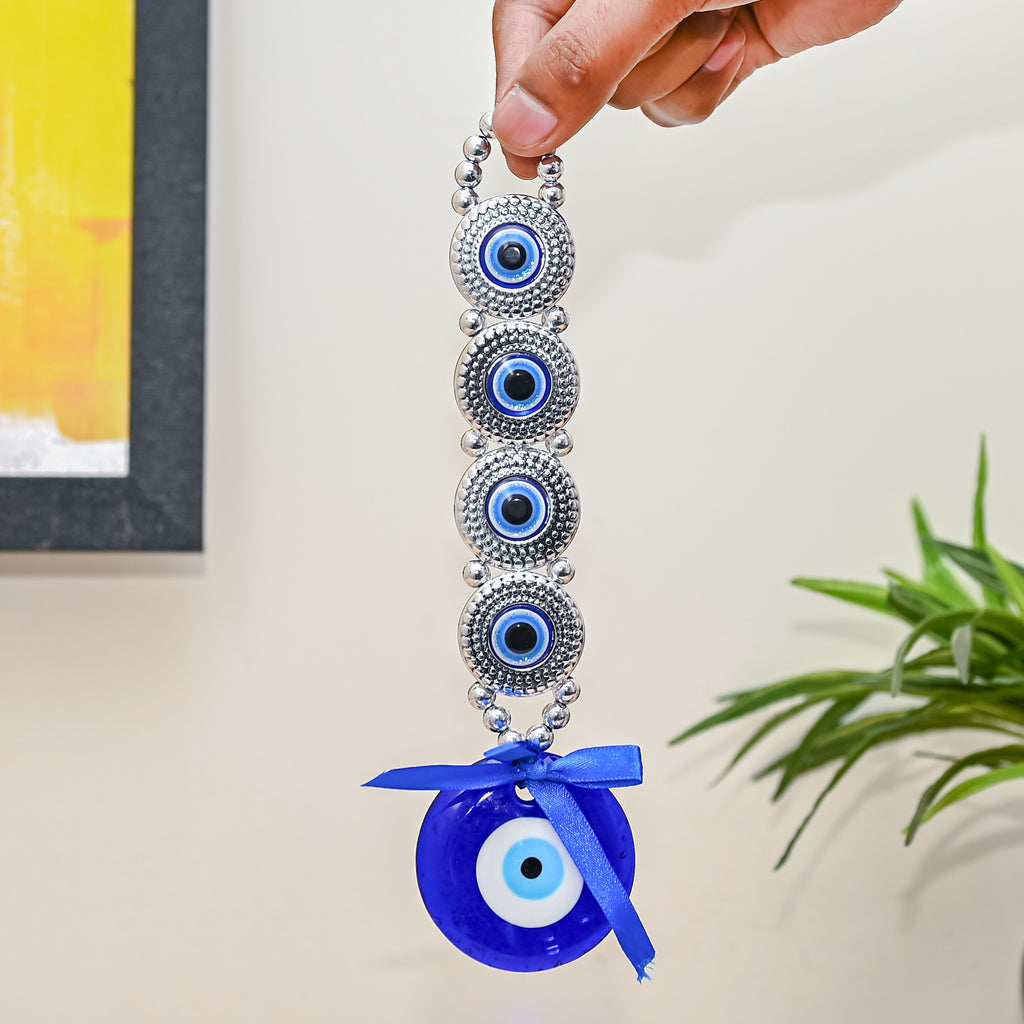 HindCraft Multi Evil Eye Wall Hanging for Home, Office & Car