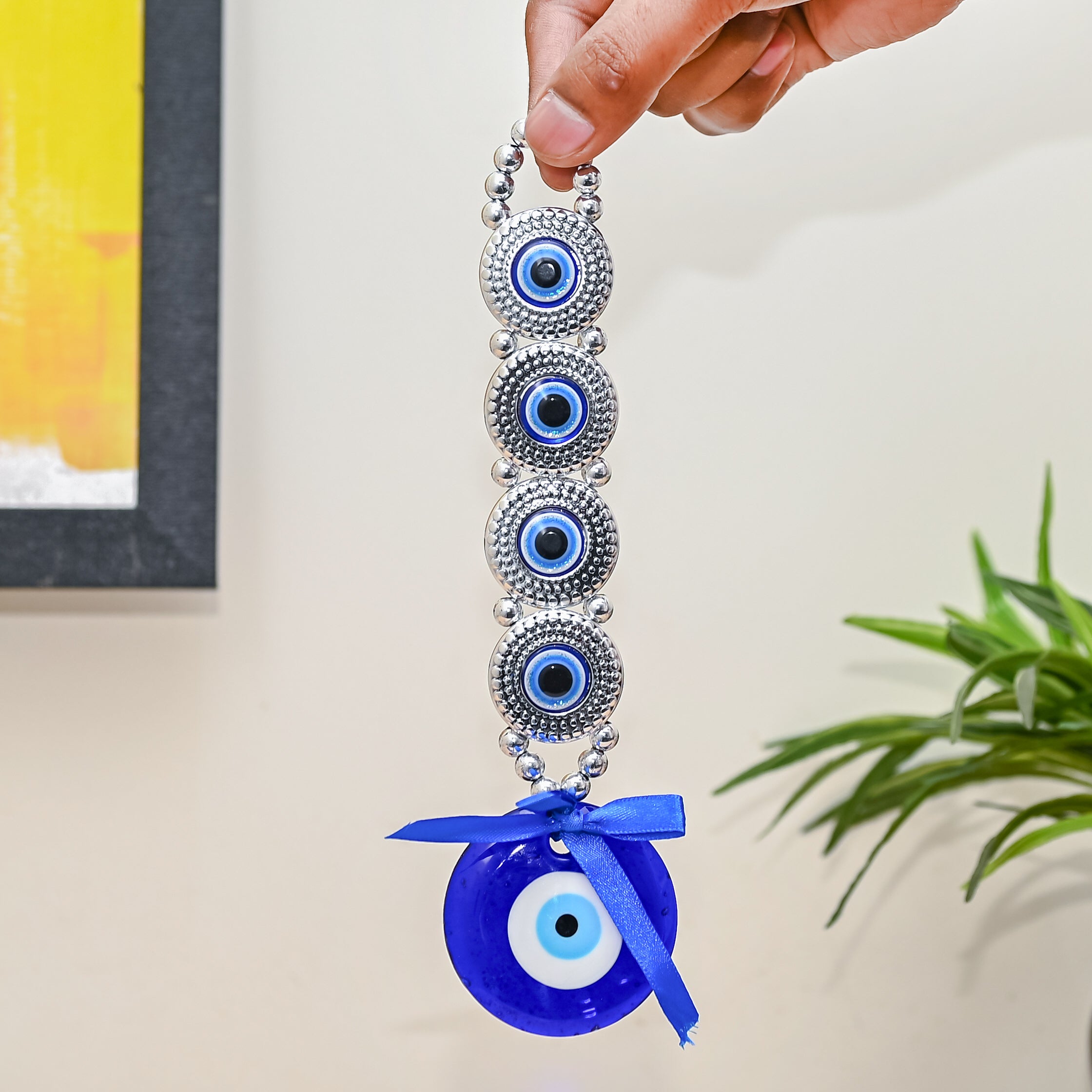 HindCraft Multi Evil Eye Wall Hanging for Home, Office & Car