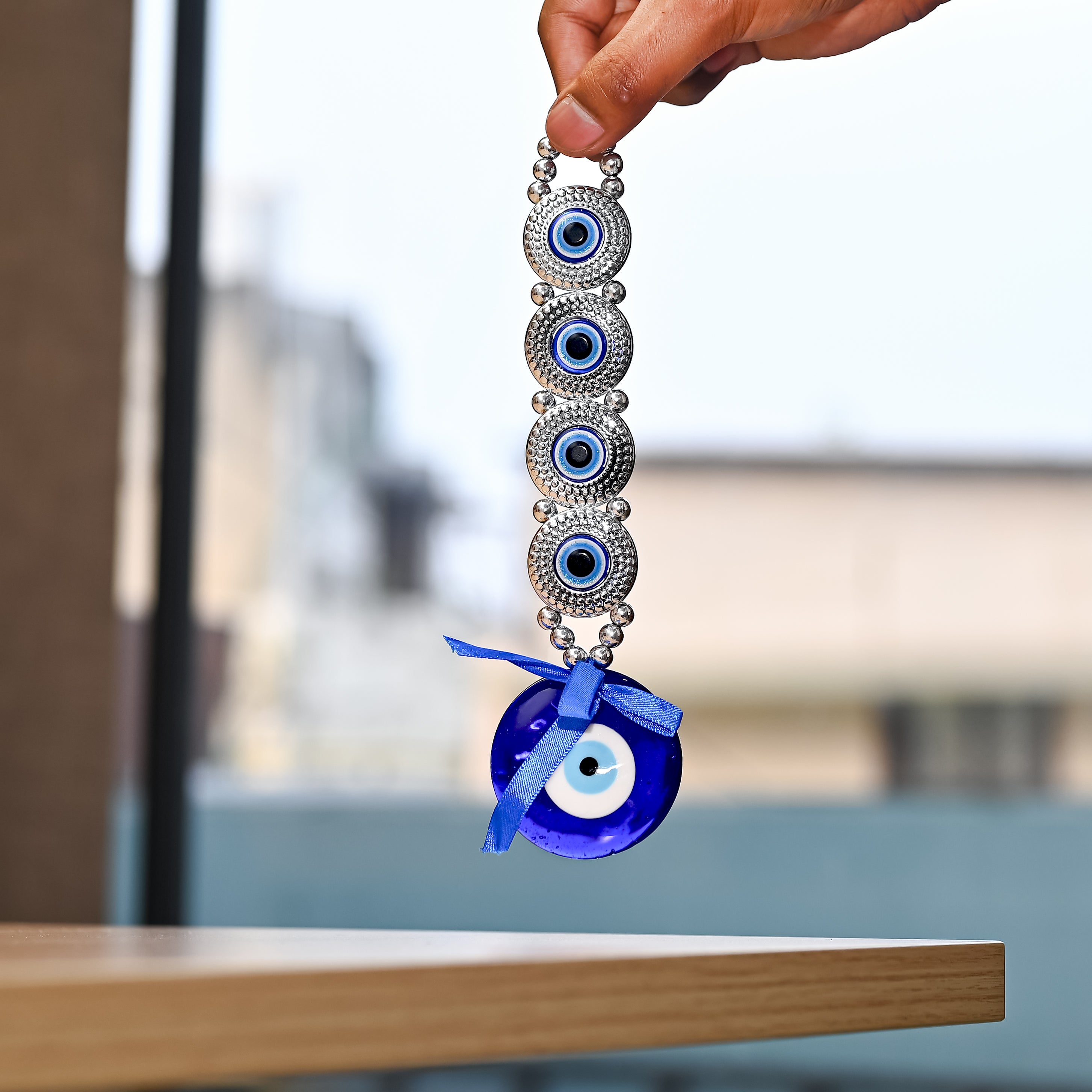 HindCraft Multi Evil Eye Wall Hanging for Home, Office & Car