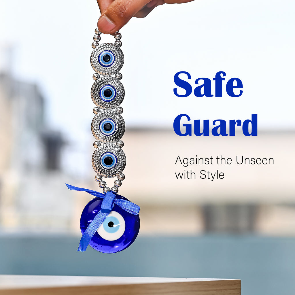 HindCraft Multi Evil Eye Wall Hanging for Home, Office & Car