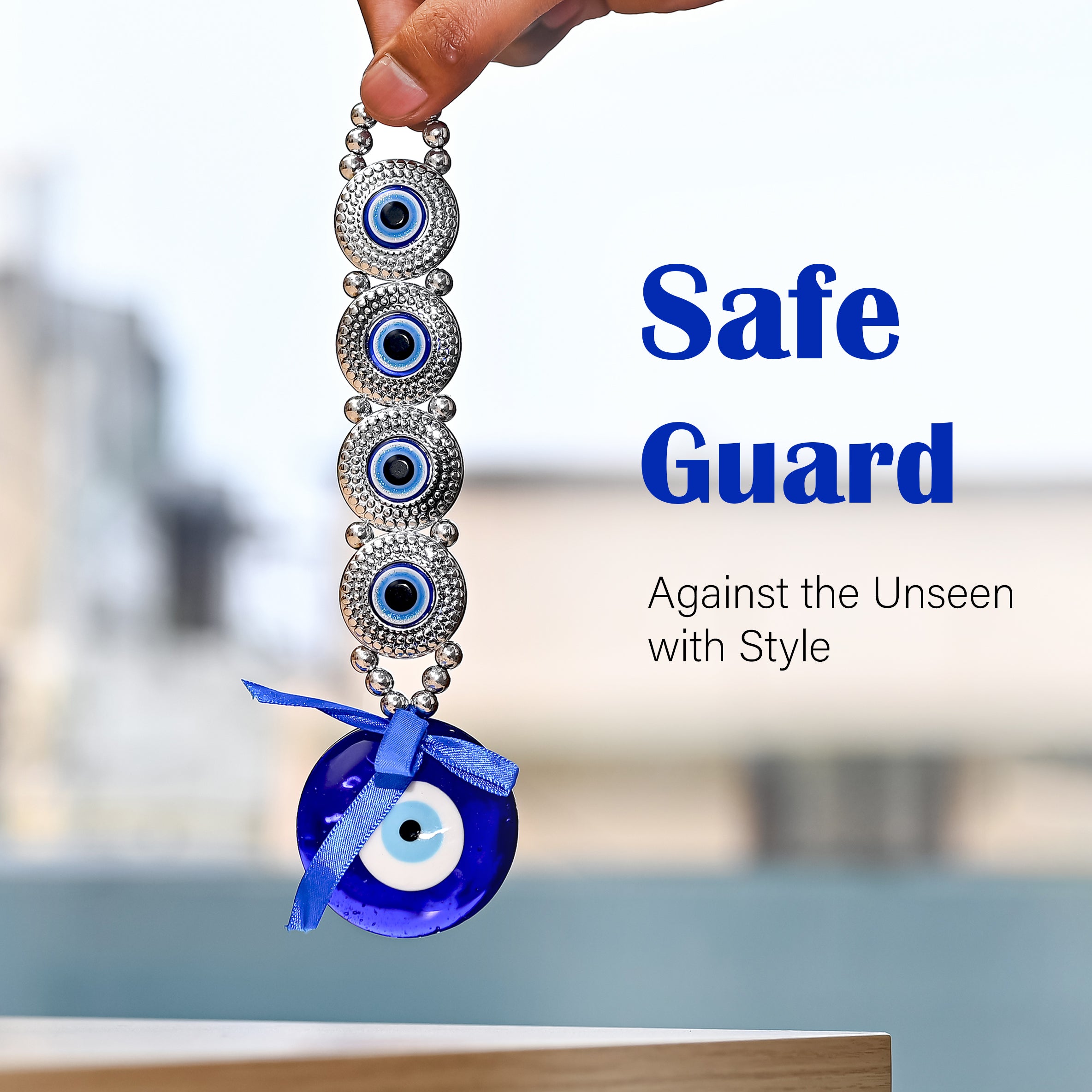 HindCraft Multi Evil Eye Wall Hanging for Home, Office & Car