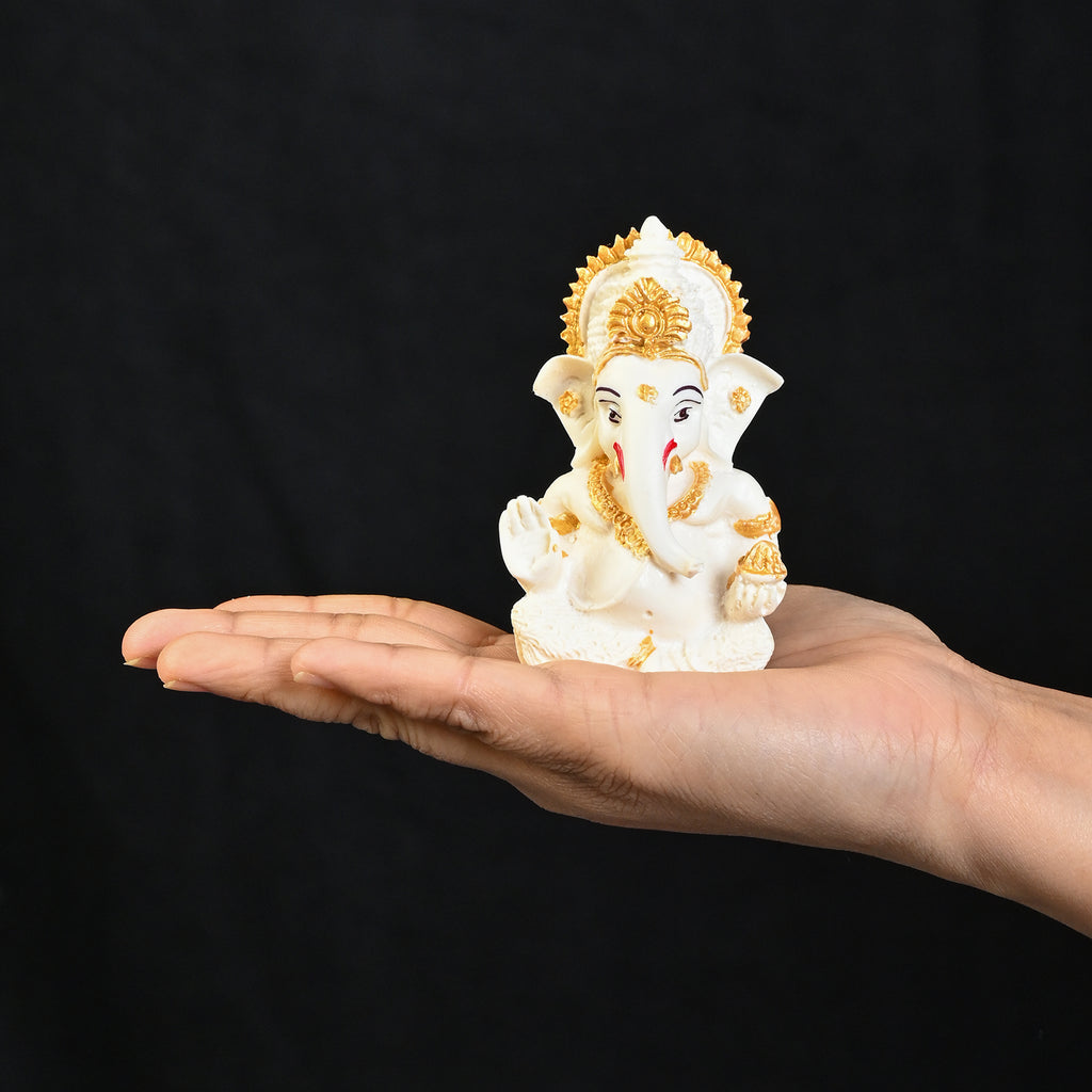 HindCraft Lord Ganesha Idol for Car Dashboard, Home & Office Decor