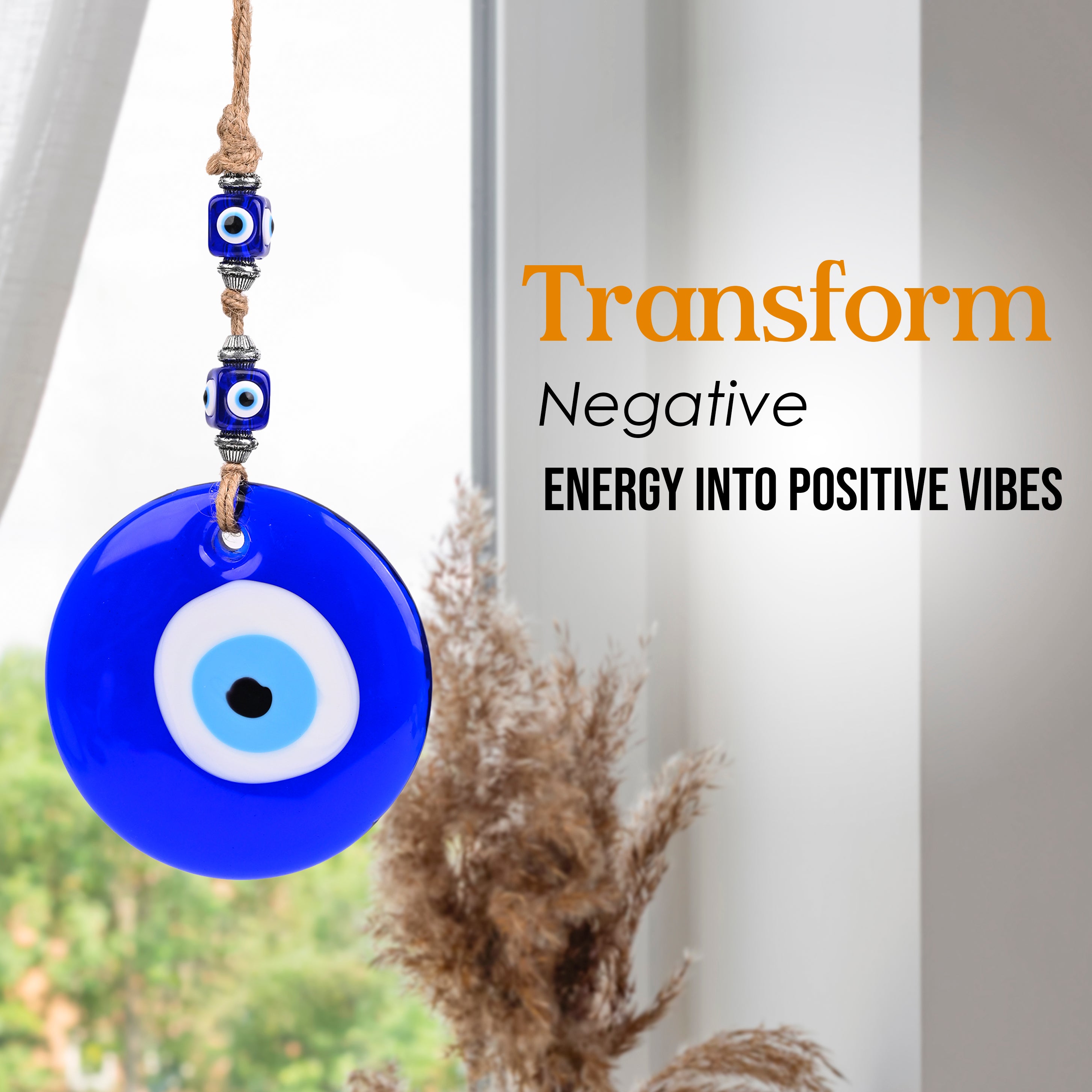 HindCraft Large Evil Eye Wall Hanging for Home Decor