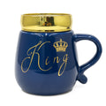 HindCraft King Design Ceramic Mug with Golden Lid