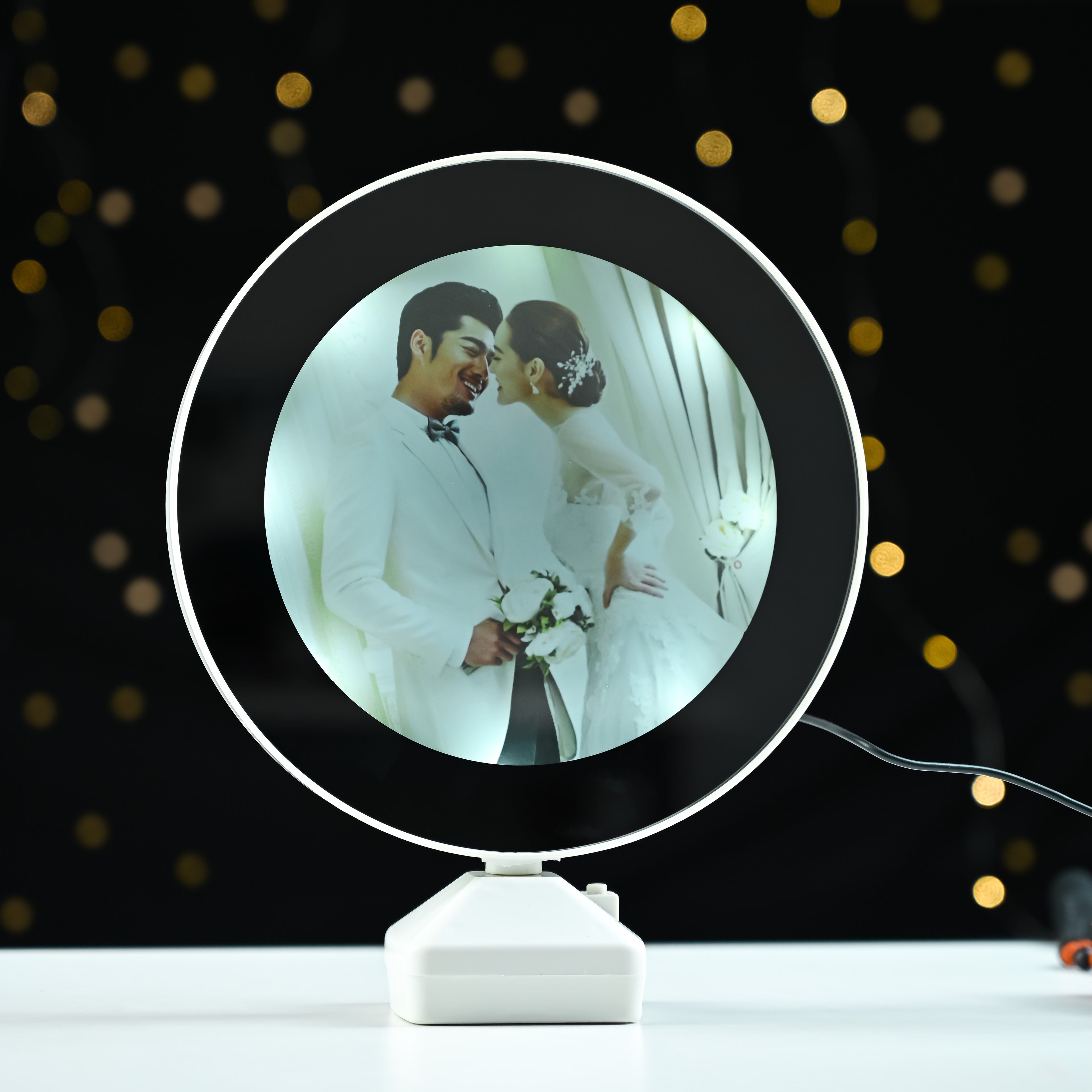 HindCraft Personalized LED Photo Frame Lamp for Couples, Wedding & Anniversary Gift