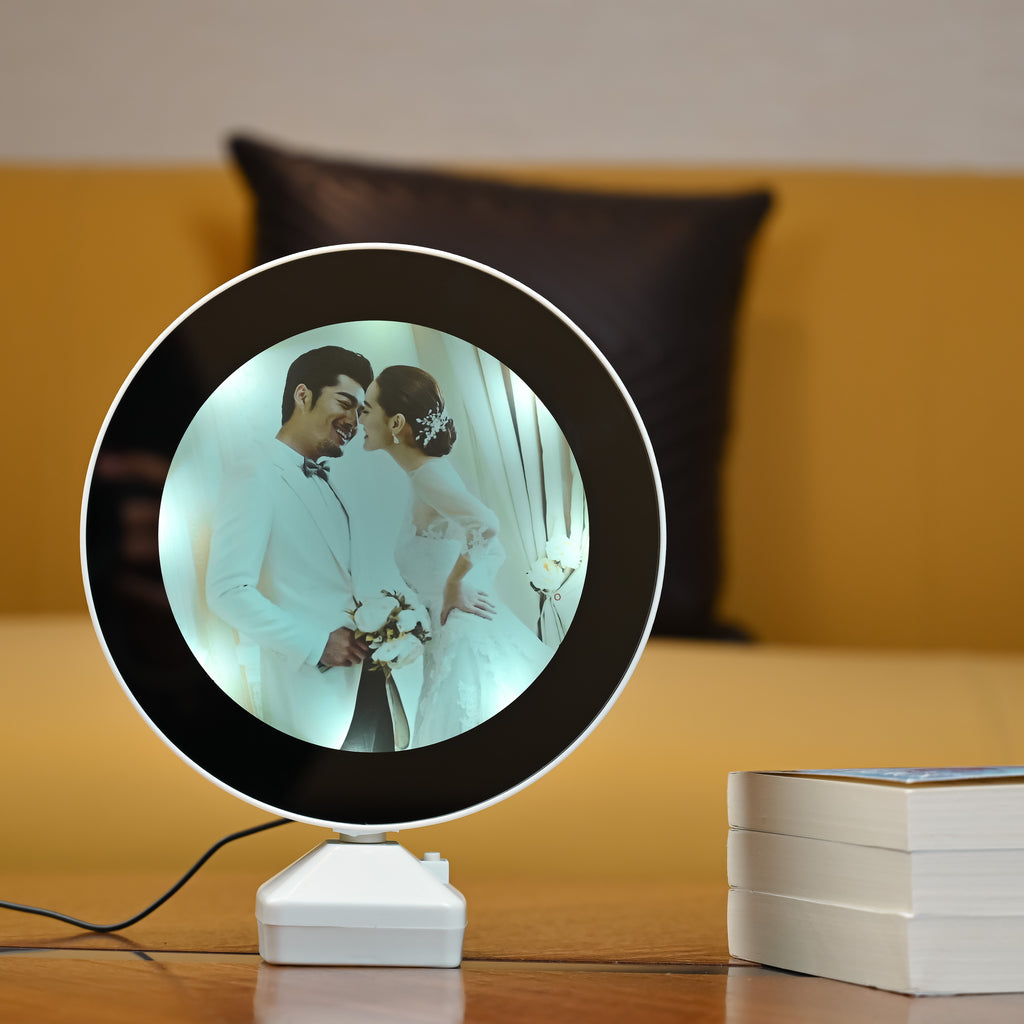 HindCraft Personalized LED Photo Frame Lamp for Couples, Wedding & Anniversary Gift