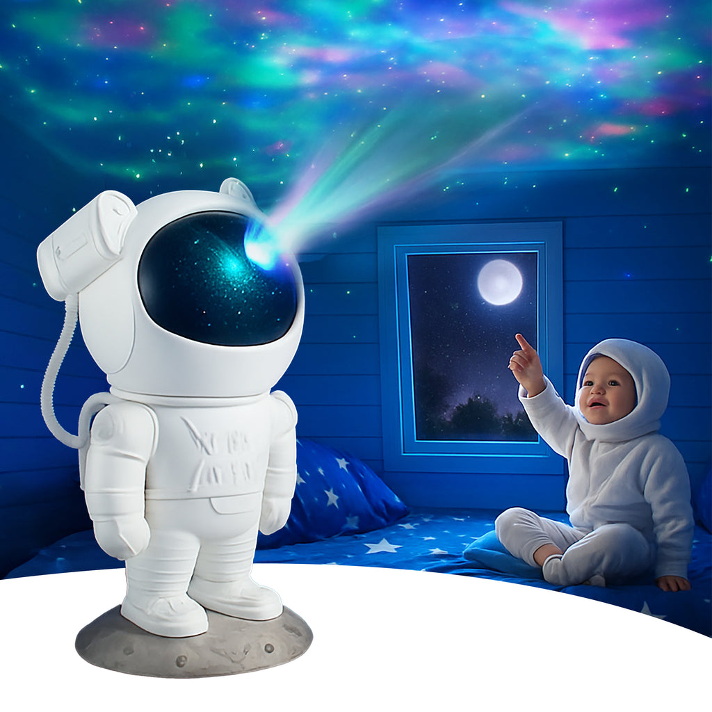 HindCraft Astronaut Galaxy Projector Night Lamp for Kids’ Bedroom Décor