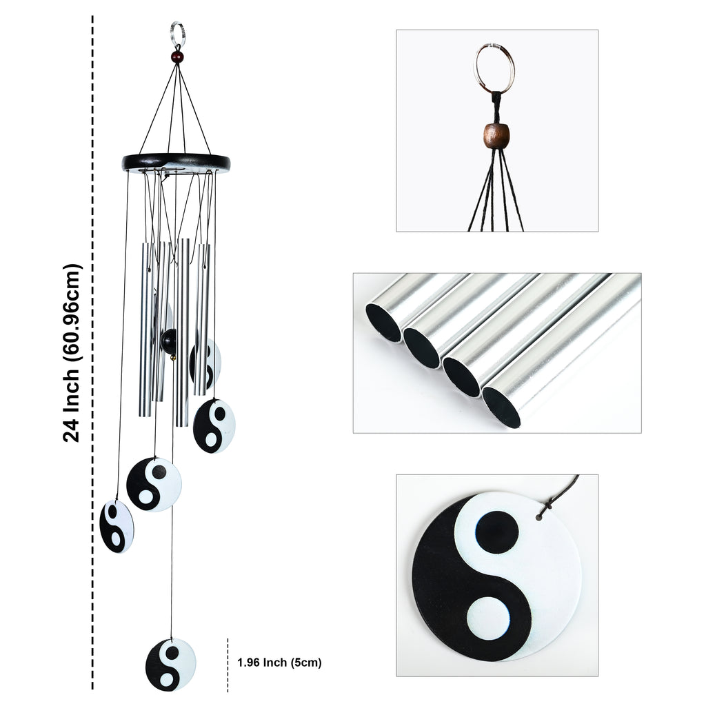 HindCraft Metal Wind Chime 24 Inch for Home, Balcony & Garden Decor