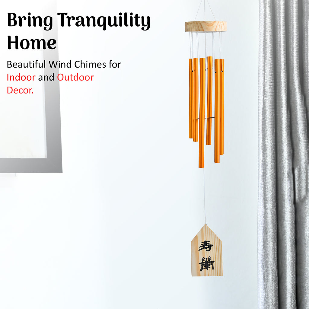 HindCraft Wooden Metal Wind Chime for Home, Garden & Balcony Décor