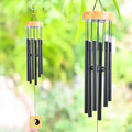 HindCraft Black Metal Wind Chime for Balcony & Garden Decor