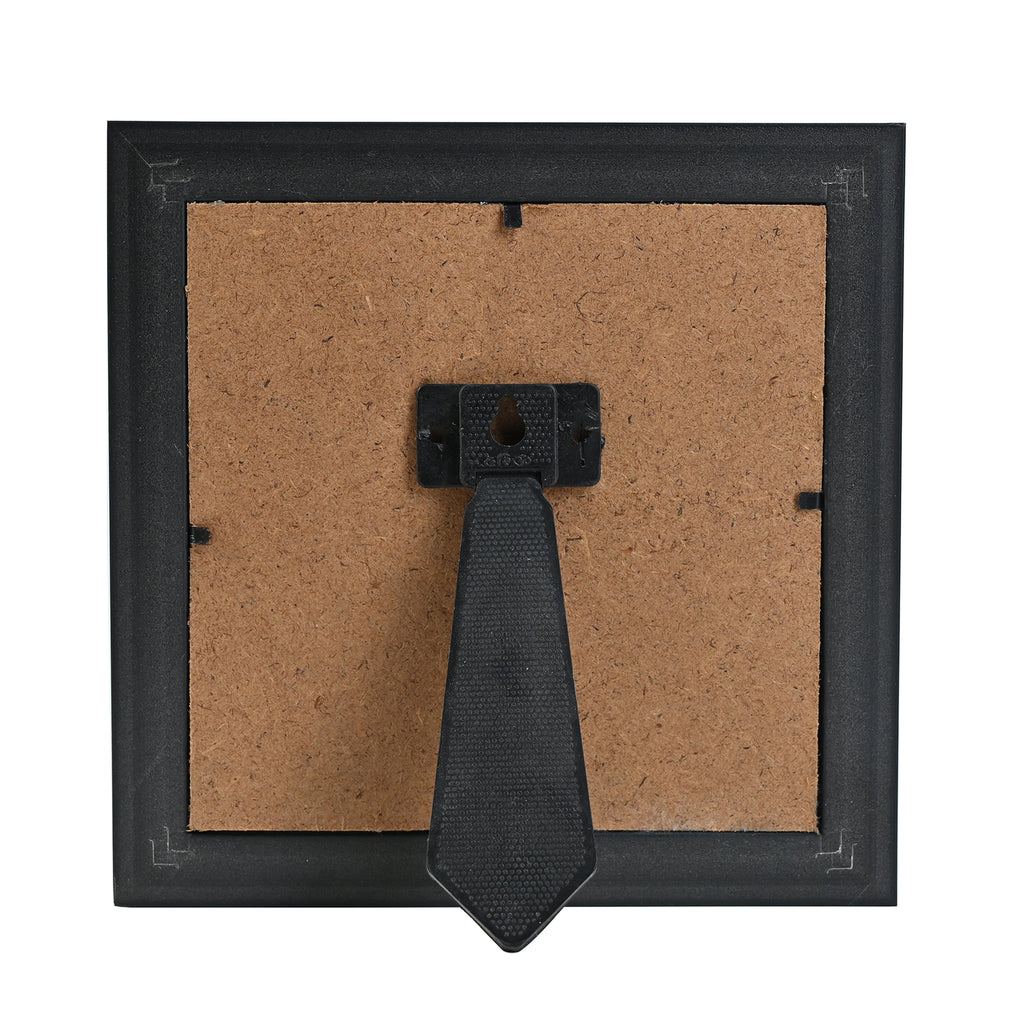 HindCraft Shree Yantra Frame with Raw Pyrite Stone for Wall & Table Décor 7.5×7.5 Inch