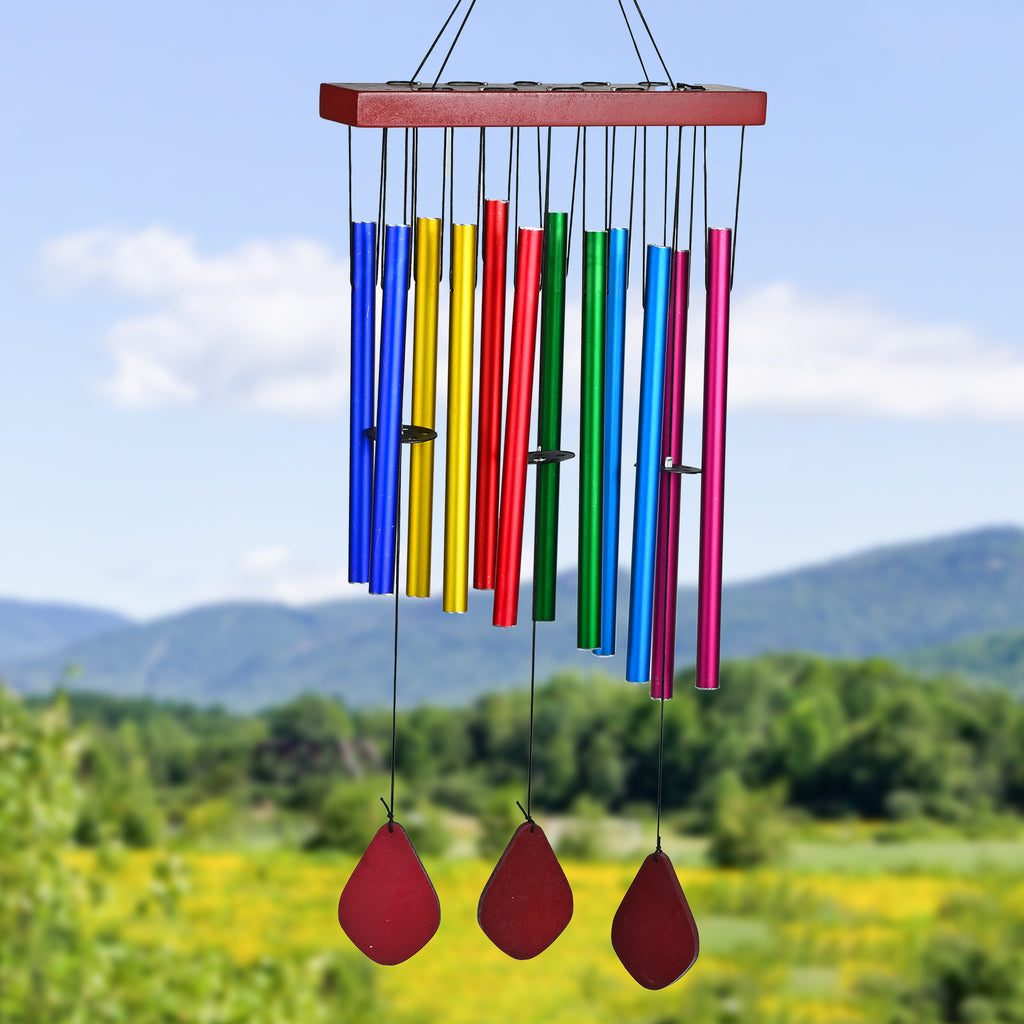HindCraft Rainbow Wind Chime for Home Décor, Balcony & Garden