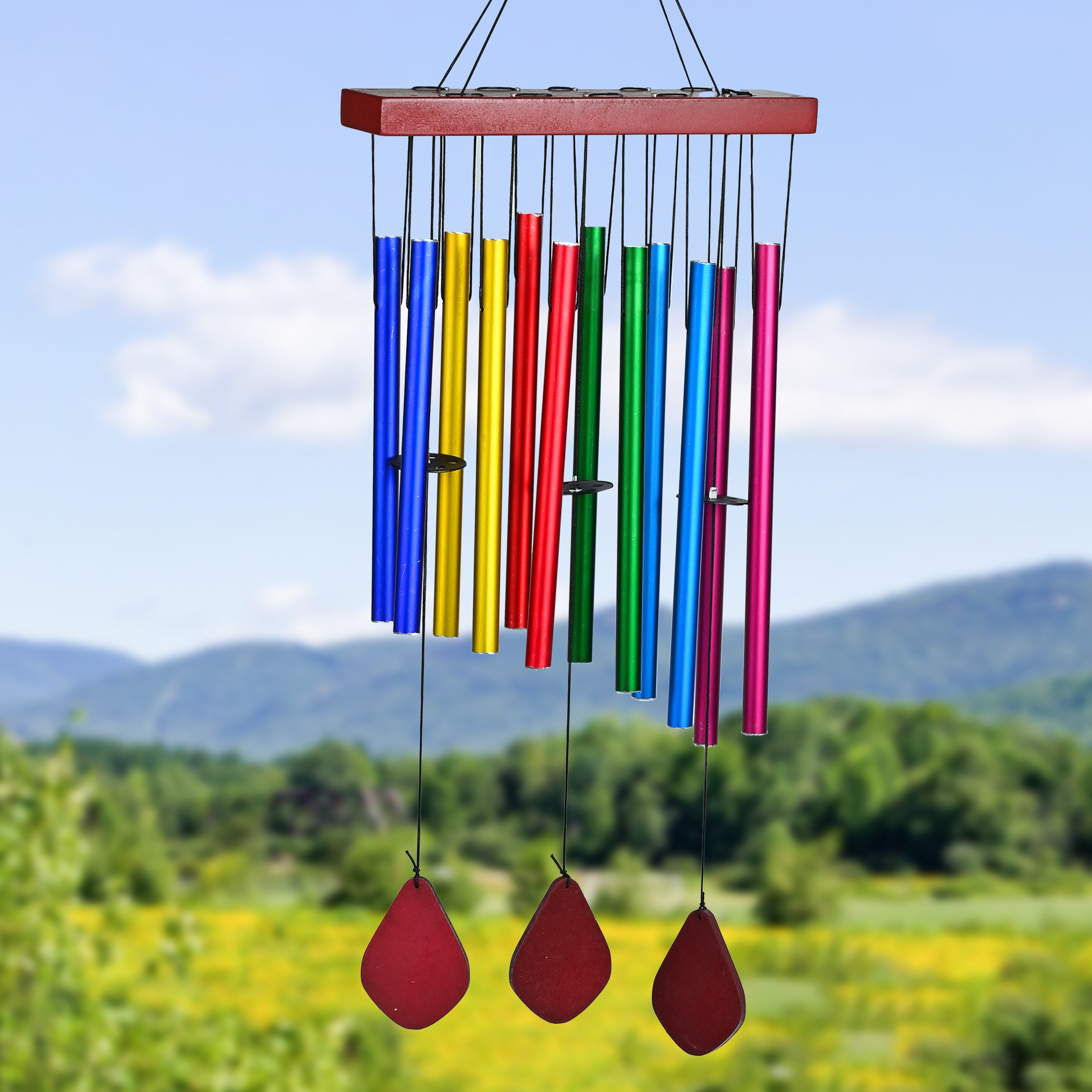 HindCraft Rainbow Wind Chime for Home Décor, Balcony & Garden