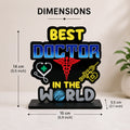 HindCraft Best Doctor in The World Wooden Table Showpiece
