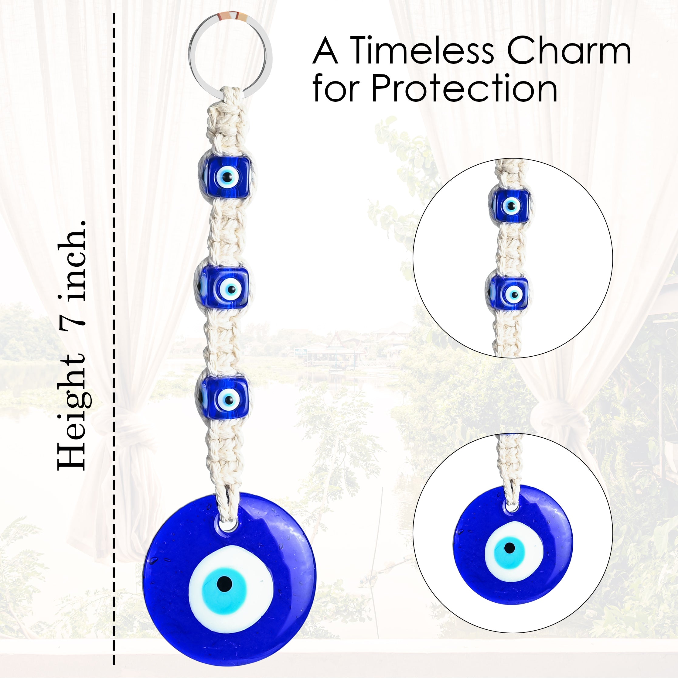 HindCraft Turkish Evil Eye Door Hanging for Home, Office & Car