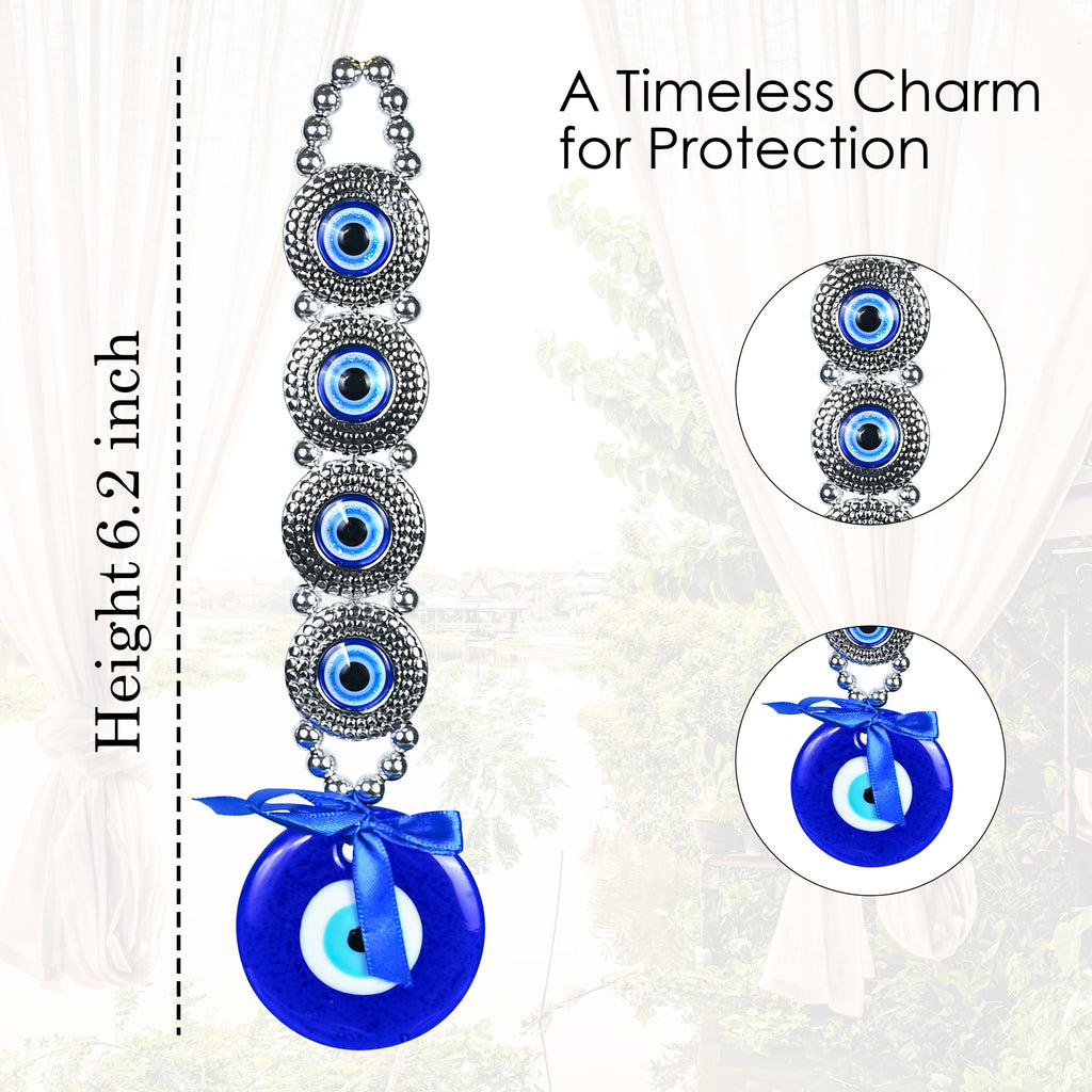 HindCraft Multi Evil Eye Wall Hanging for Home, Office & Car