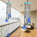 HindCraft Silver Evil Eye Wind Chime for Home & Garden